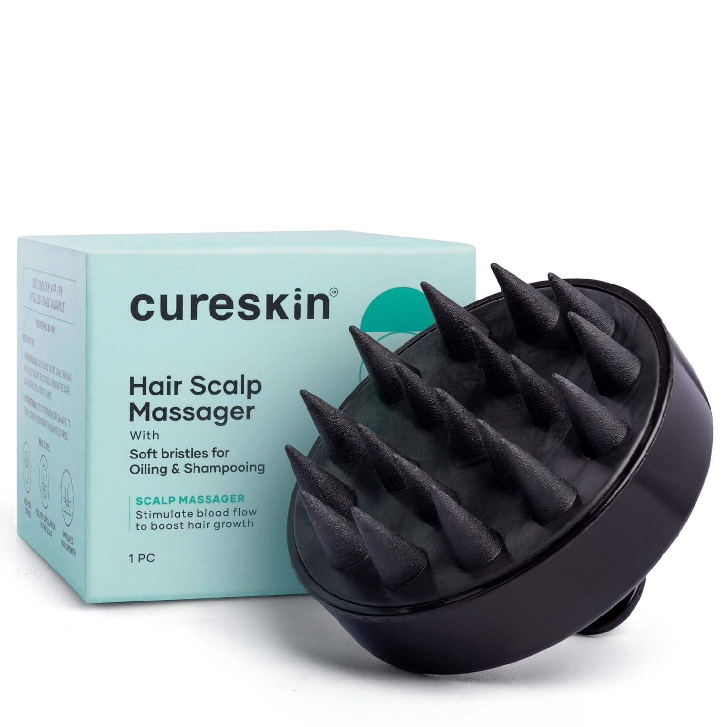 Scalp Massage for Hair Growth using a silicone scalp massager brush